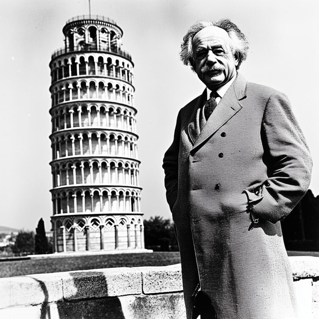 albert einstein torre de pisa