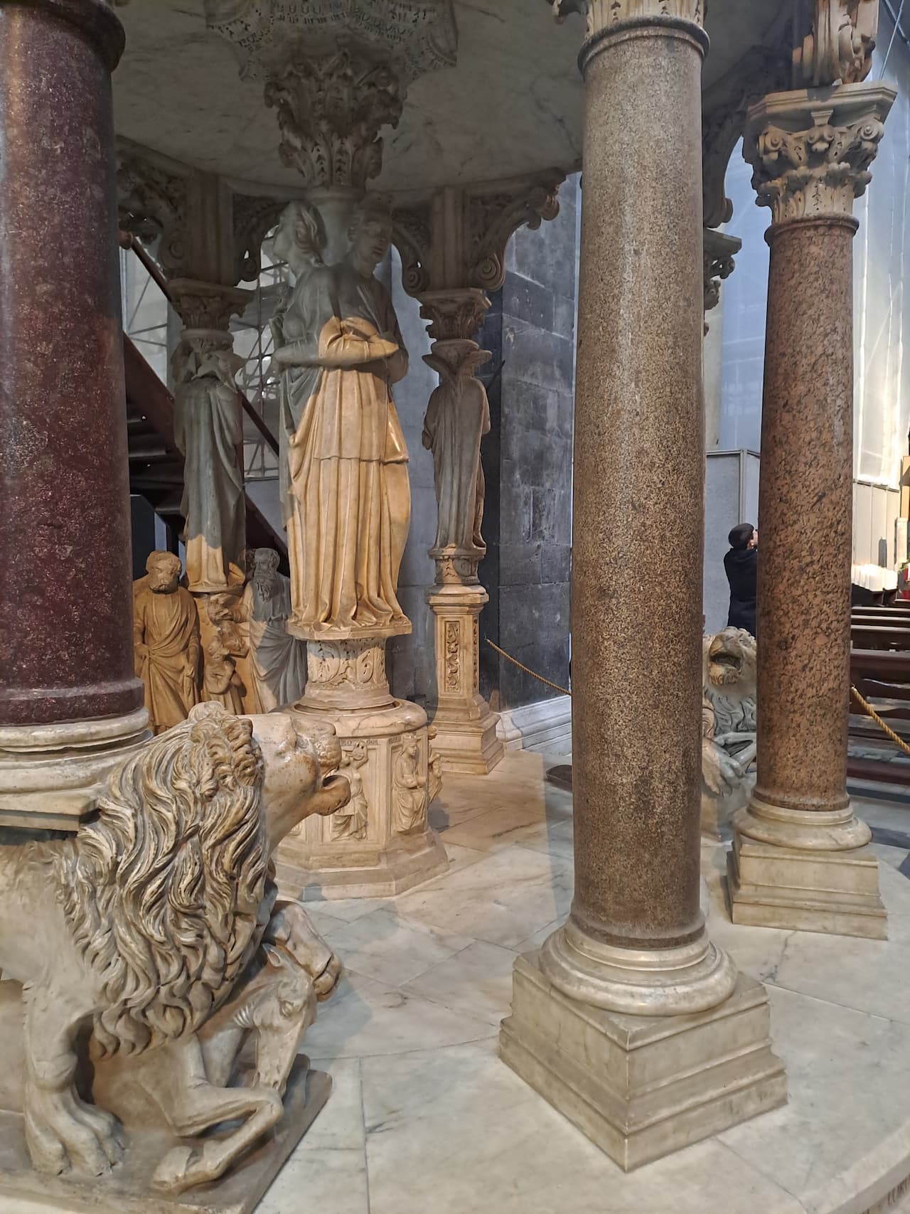 pulpit of the cathedral of pisa